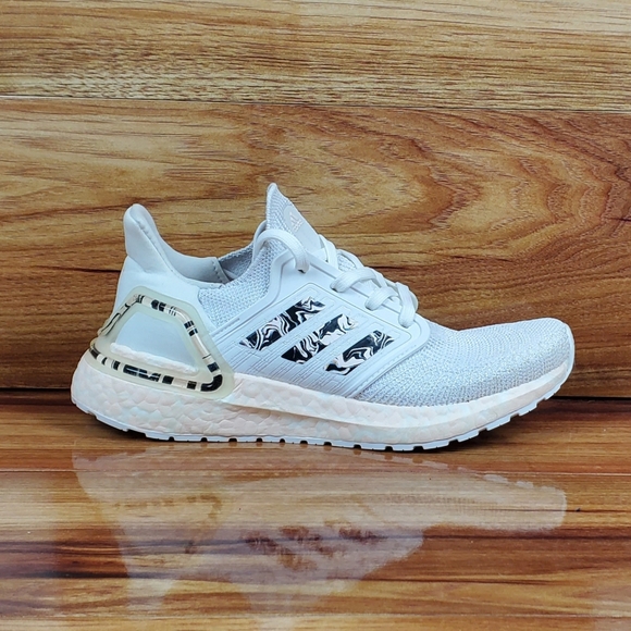 Adidas Women's UltraBoost 20 "Glam Pack- White Pink Tint" FW5721 Size 5 and 6 - Picture 6 of 9